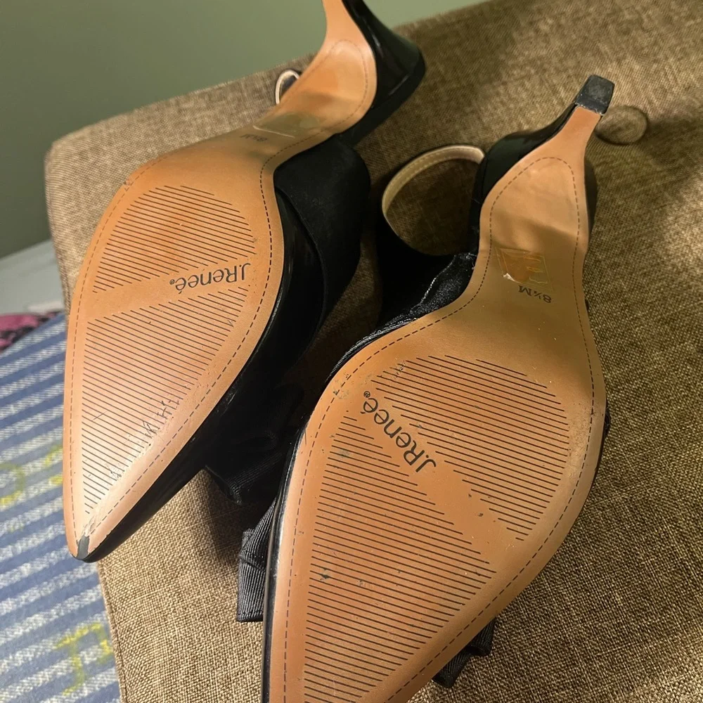 J Renee Woman’s Patent Leather Sling back Pumps 8,5 - Picture 7 of 10